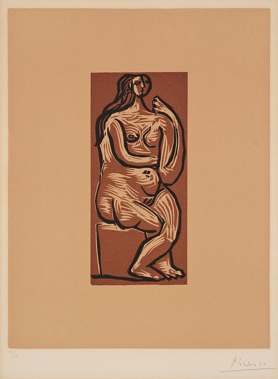 Pablo Picasso, "Nu Assis".