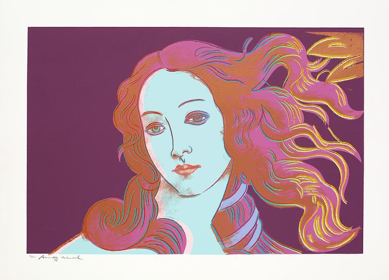 Andy Warhol, "Sandro Botticello, Birth of Venus", ur: "Details of renaissance paintings".
