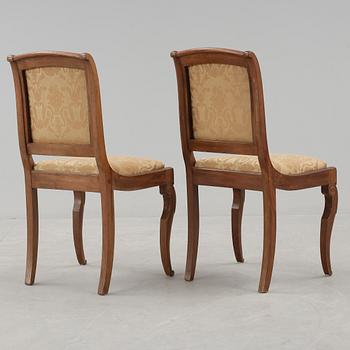STOLAR, ett par, senempire, 1800-talets mitt.
