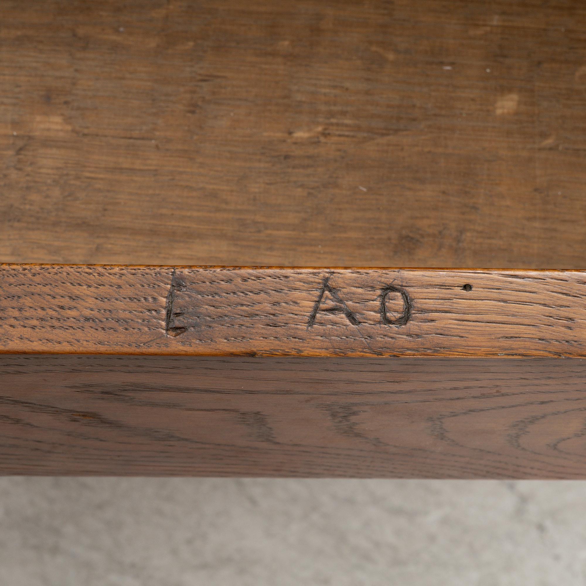 A Swedish provincial table, dated 1792.