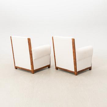 Armchairs, a pair from the first half of the 20th century.