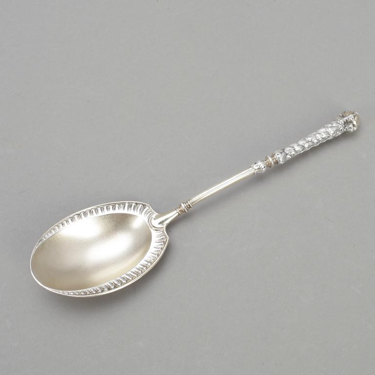 BRÄNNVINSSKED, silver, Stockholm, 1893, vikt ca 40 g.