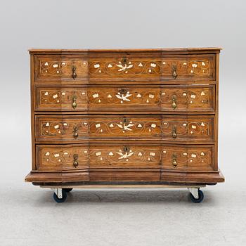 A South-Italian parquetry Louis XV commode, mid 18th century.