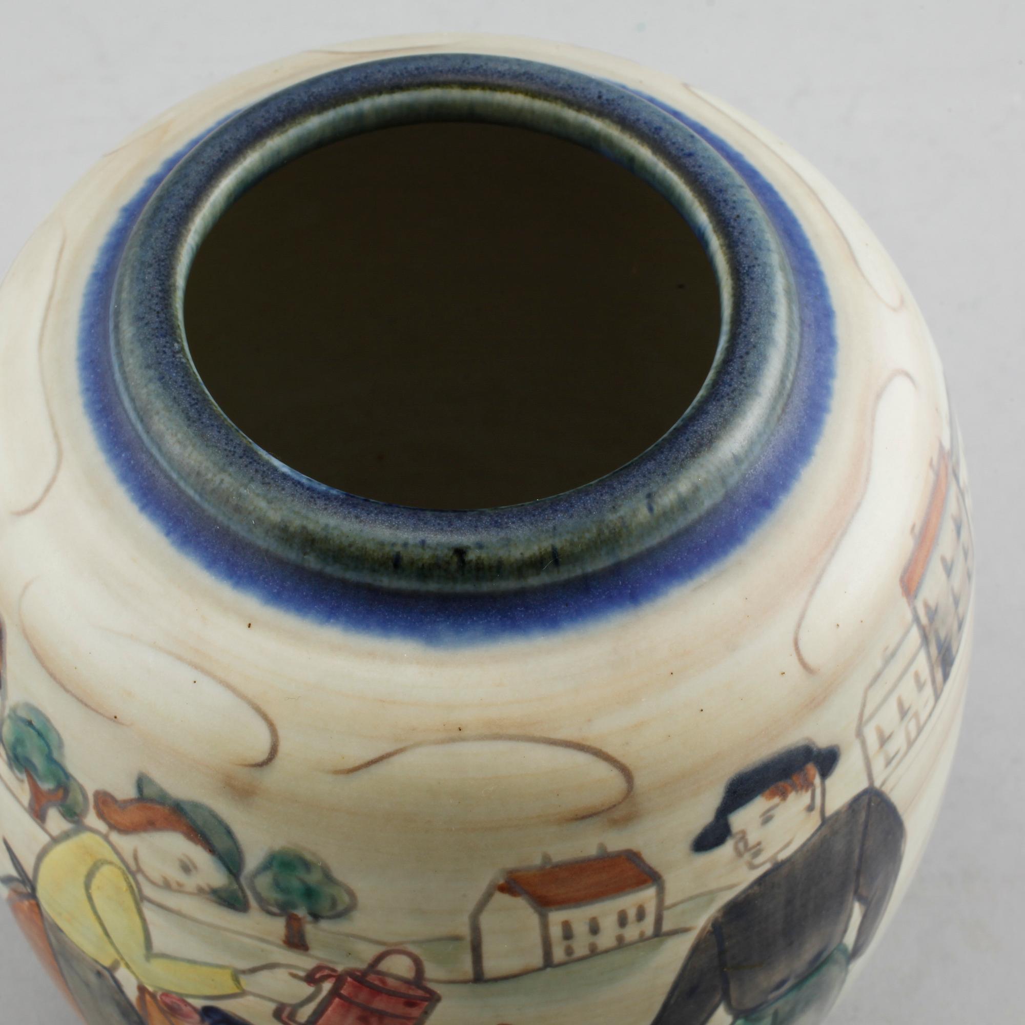 GERTRUD LÖNEGREN, vas, stengods, Rörstrand, 1930/40-tal.