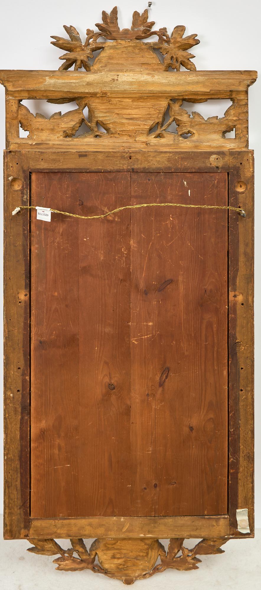 Spegel, av Carl Gustaf Fyrwald (mästare i Stockholm 1776-1825), Gustaviansk.