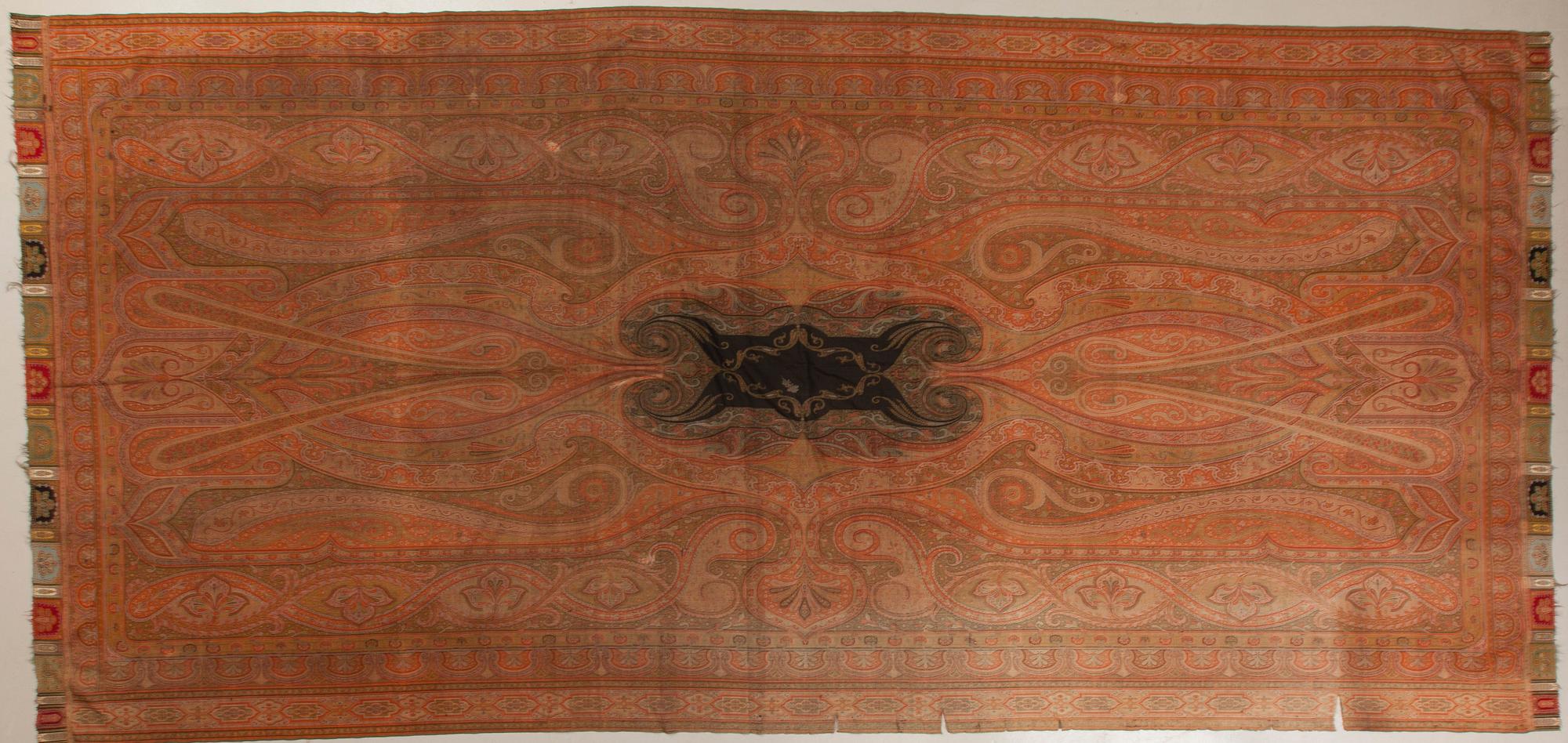 SJAL, PAISLEY. Sekelskiftet 18/1900. Ca 337x156 cm.