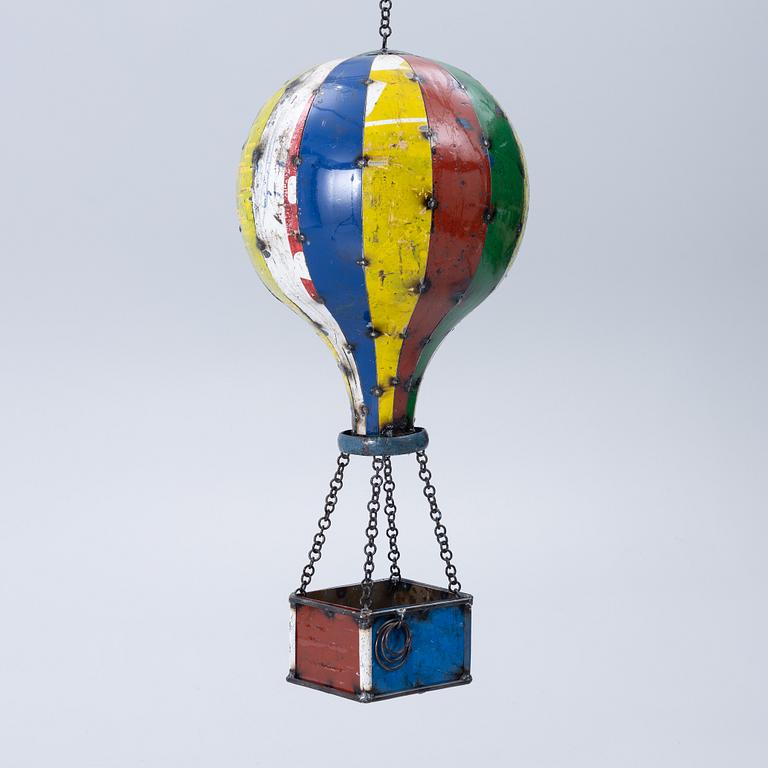 A sculpture by Aaron Jackson, Outside.
