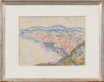 FOLKE ANDRÉASSON, 2 st, akvarell respektive pastell, signerade.