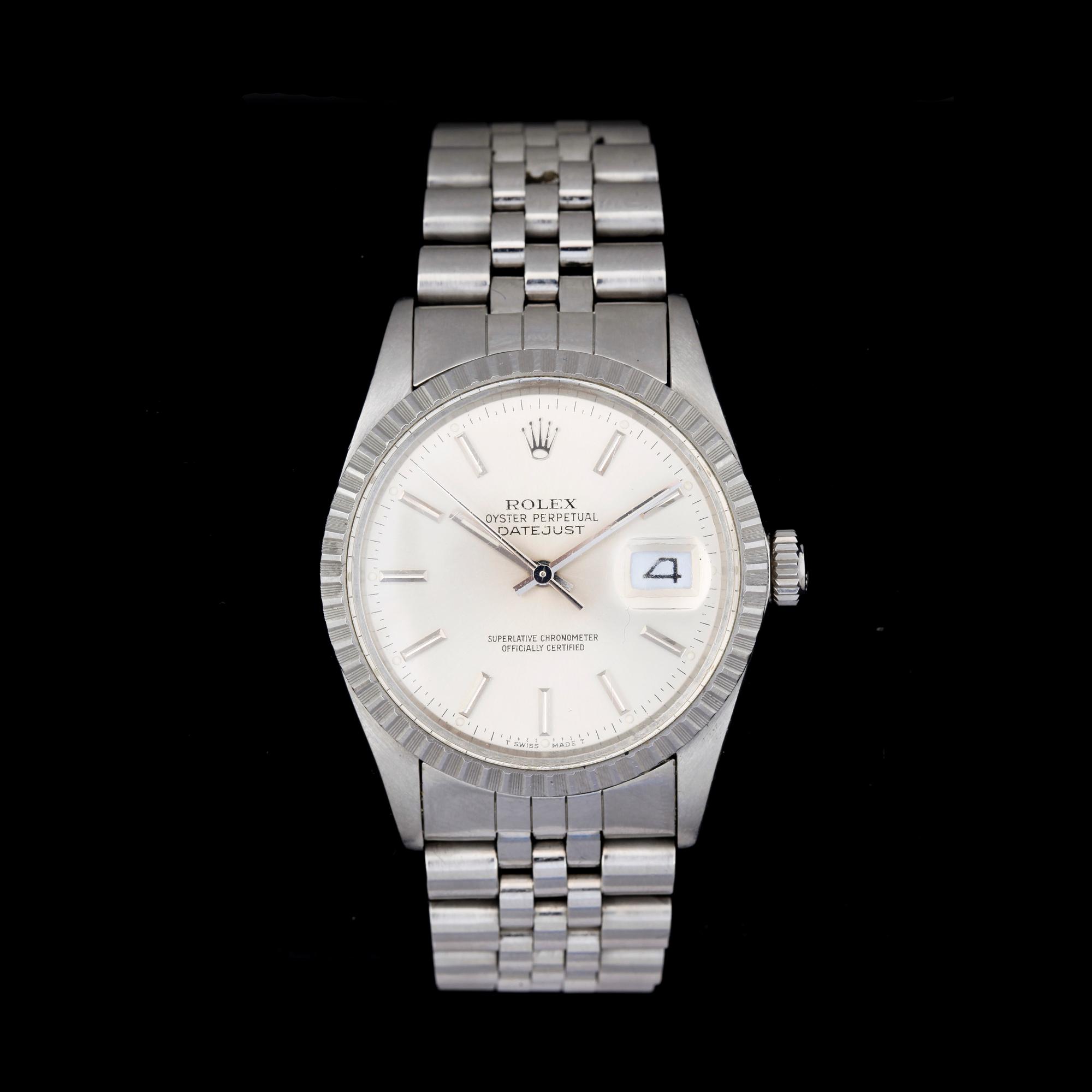 ARMBANDSUR, Rolex Oyster Perpetual, Datejust, stål, cert, 1988.