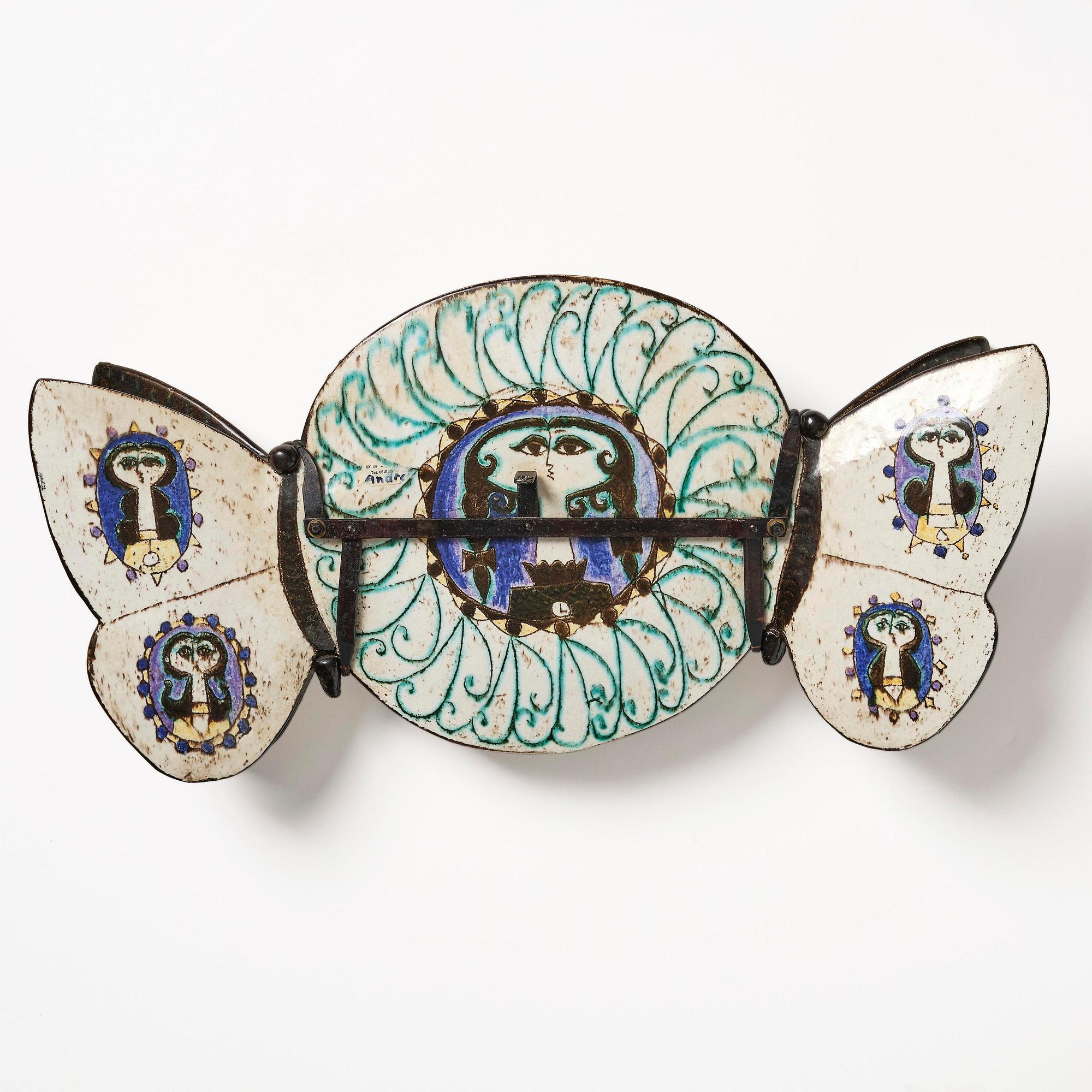 Birger Kaipiainen, a glazed stoneware wall sculpture, Rörstrand, Sweden, 1950s.