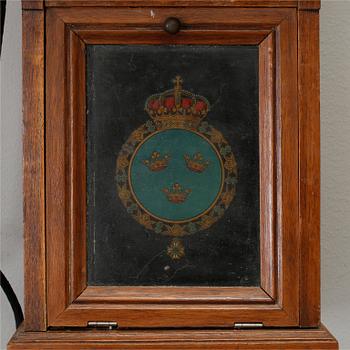 VÄGGTELEFON, Telegrafverkets verkstad, Nynäshamn, 1900-talets början.