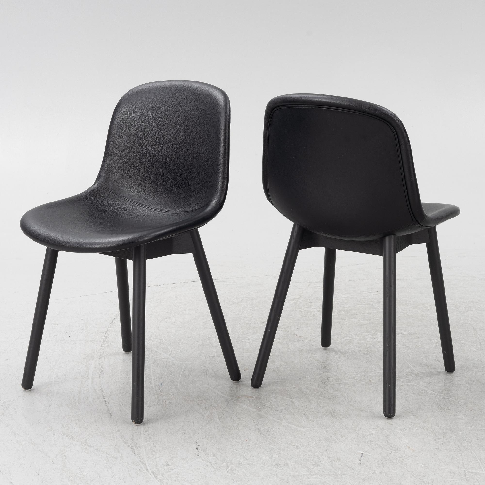 Sebastian Wrong, a set of six "Neu 13" chairs, Hay.
