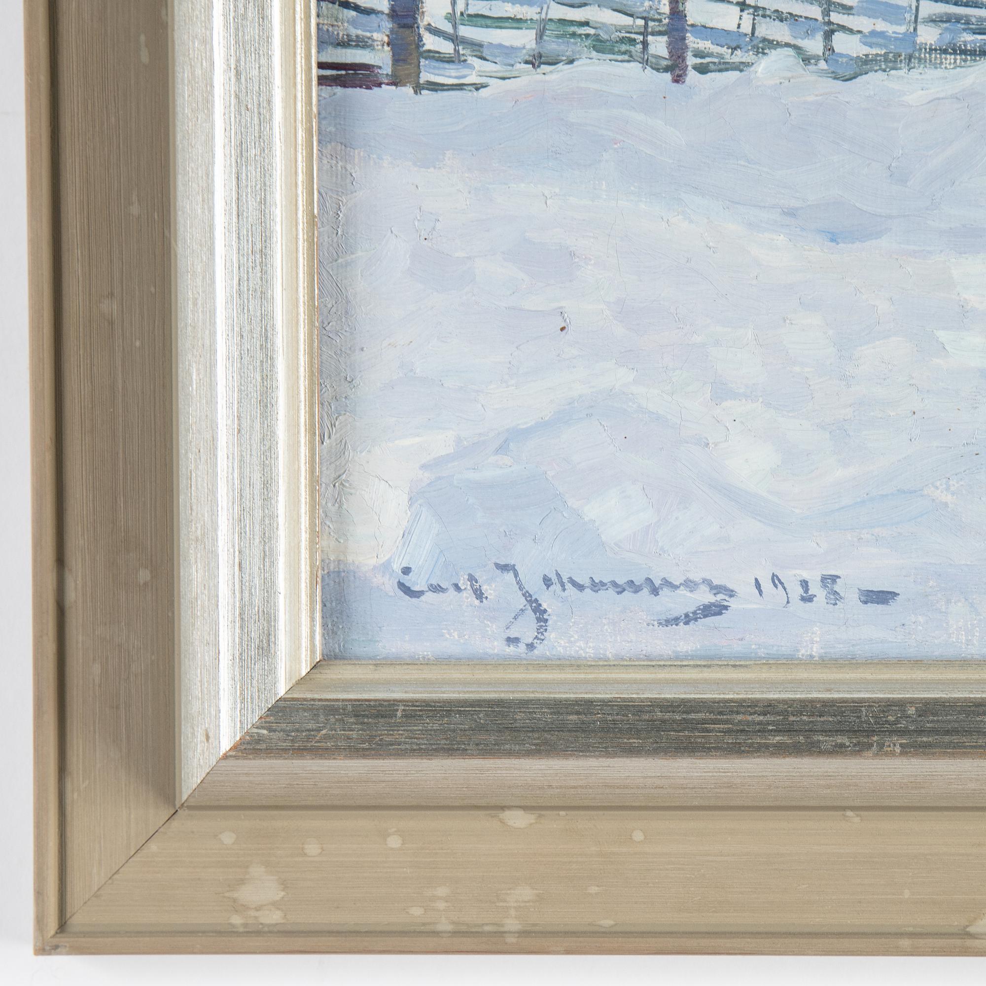 Carl Johansson, oil on canvas, signed and dated 1928.