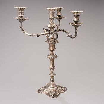 CANDELABRUM, silver, Sheffield 1844.