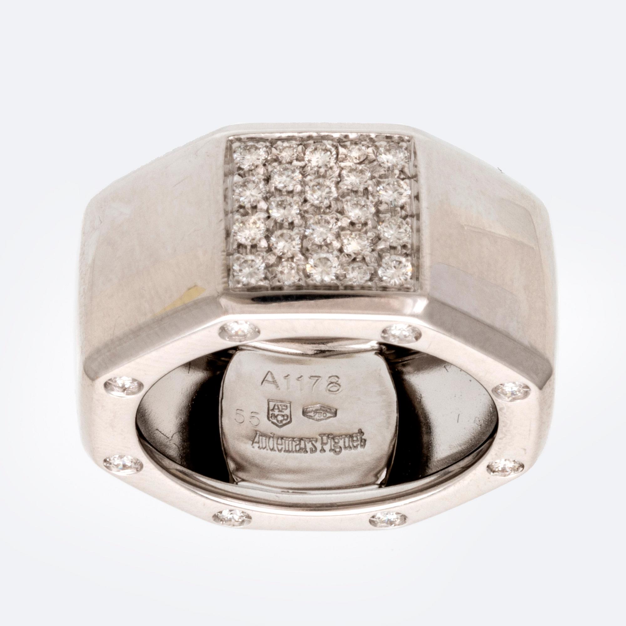 Audemars Piguet ring 18K whitegold with brilliant cut diamonds approx 0 80 ct size 55. Bukowskis