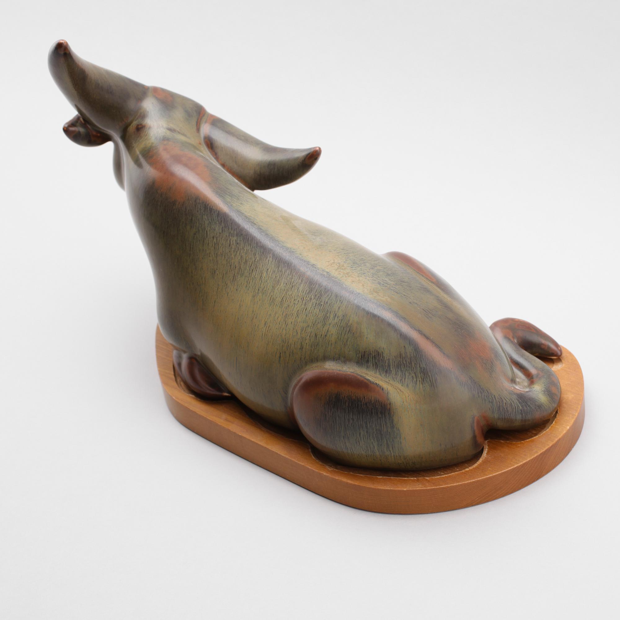 FIGURIN, stengods, Gunnar Nylund, Rörstrand, signerad, 1900-talets andra hälft.