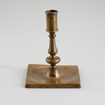 LJUSSTAKE, mässing, 1600-/1700-tal.