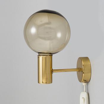 A Hans-Agne Jakobsson Markaryd lamp, brass and glass.