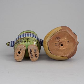 Lisa Larsson, 2 pieces, figurines, pottery, from the series "Larson kids.".