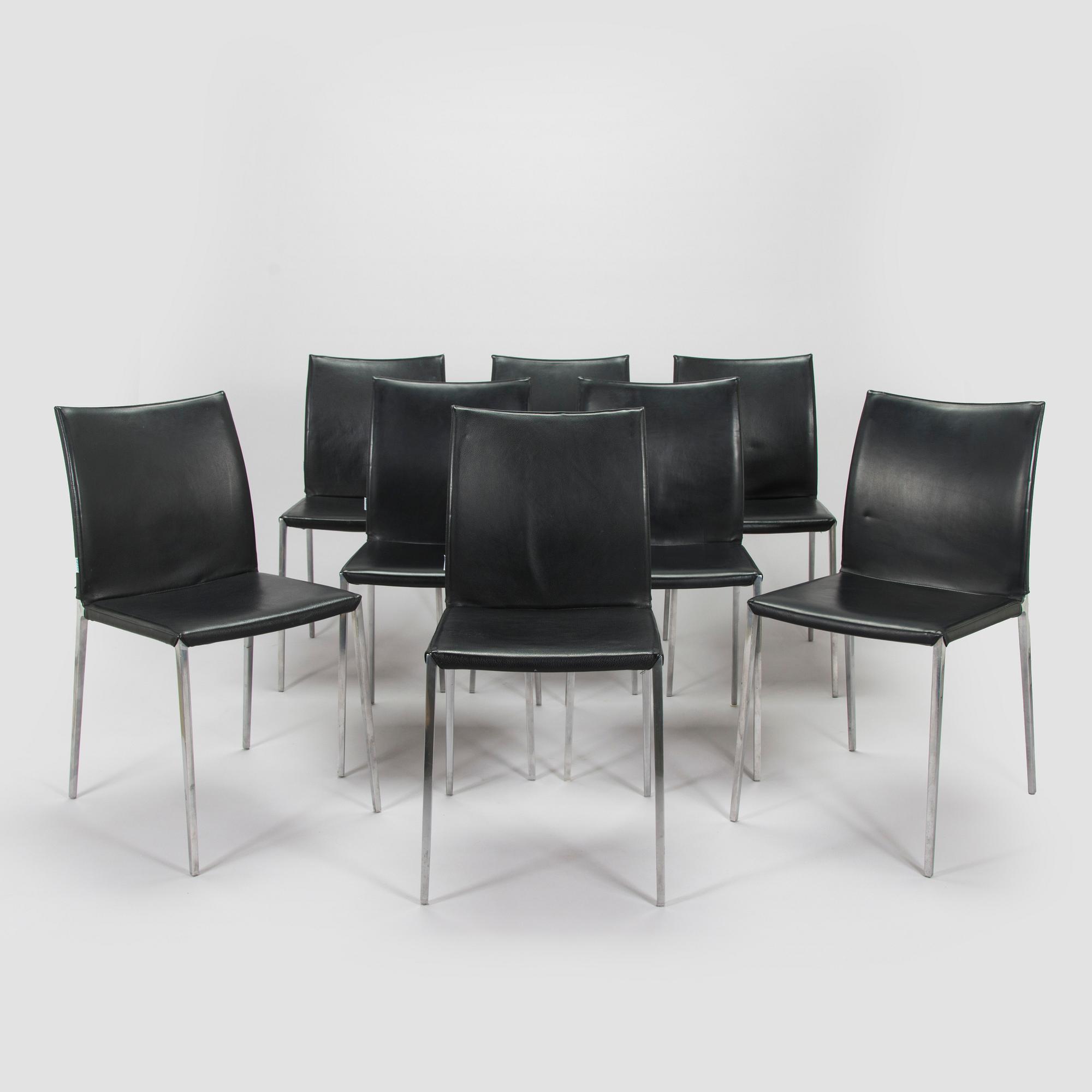 Roberto Barbieri, A set of eight "Lia" chairs for Zanotta, Italy 2007.