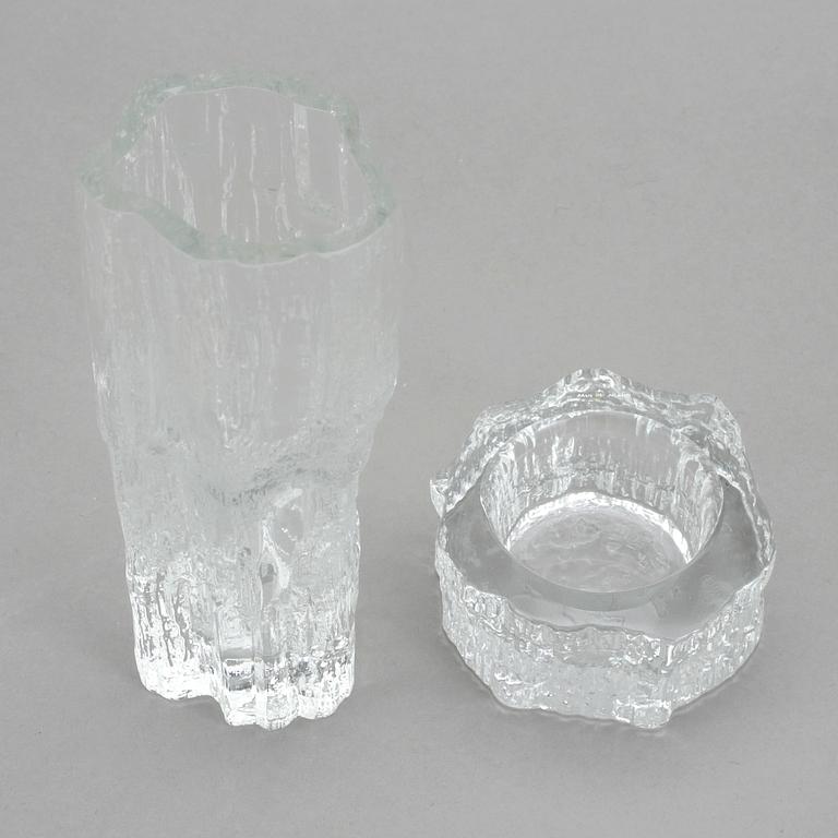VAS och LJUSLYKTA, glas, Tapio Wirkkala, Iittala.