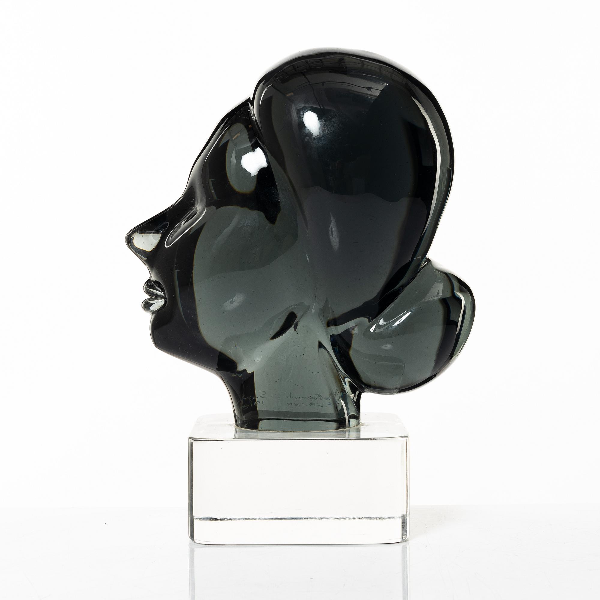 Archimede Seguso, skulptur, glas, Murano, Italien 1973.