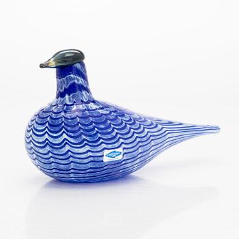 Oiva Toikka, a "Blue Bird" glass bird, signed O. Toikka, Nuutajärvi.