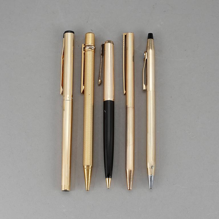 PENNOR, 5 st, Parker, Cartier, Cross, Dupont, Sheaffer.