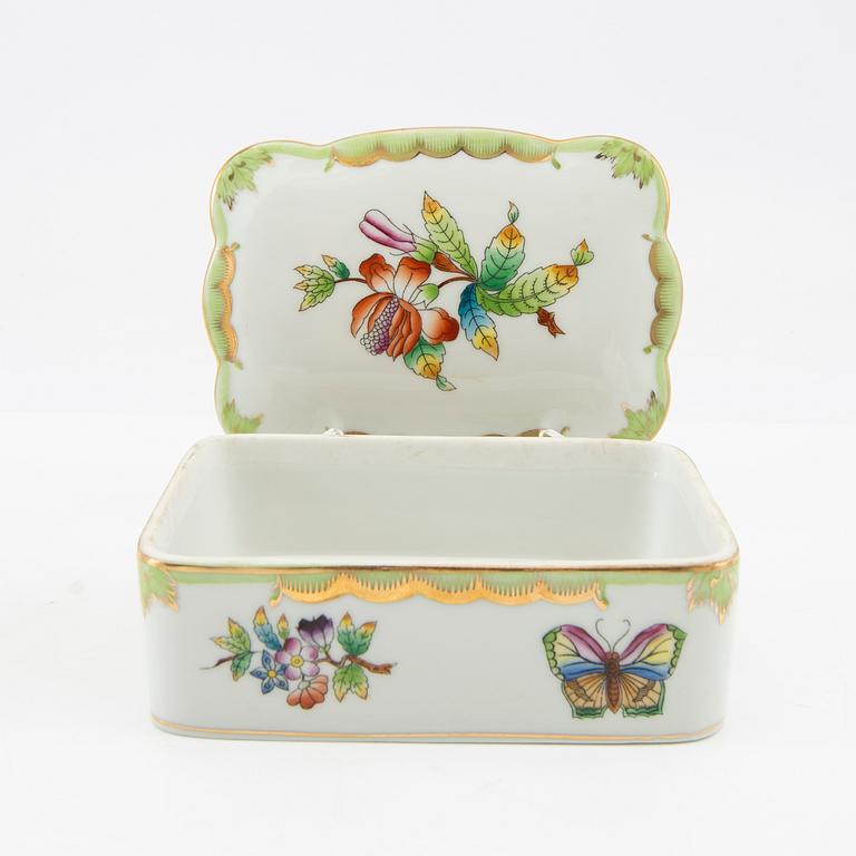 A collection of items from Herend Hungary 5 dlr Porcelain 20th century.