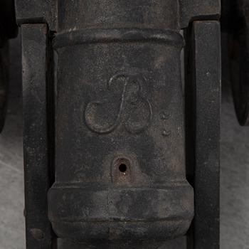Two Swedish cast iron cannons, Stafsjö bruk, second half of the 20th century.