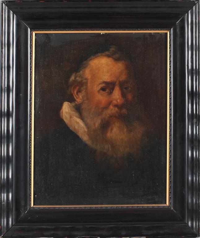 OKÄND KONSTNÄR, olja på dubblerad duk, 1800-tal.
