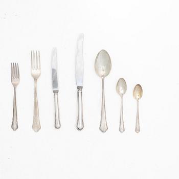 Cutlery, 53 pieces, silver, “Chippendale”, GAB, Eskilstuna and Stockholm, including 1952.
