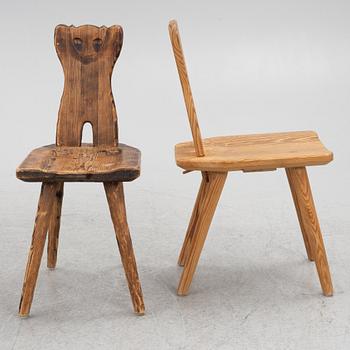 Dining group, 5 pieces, cabin furniture, mid-20th century.