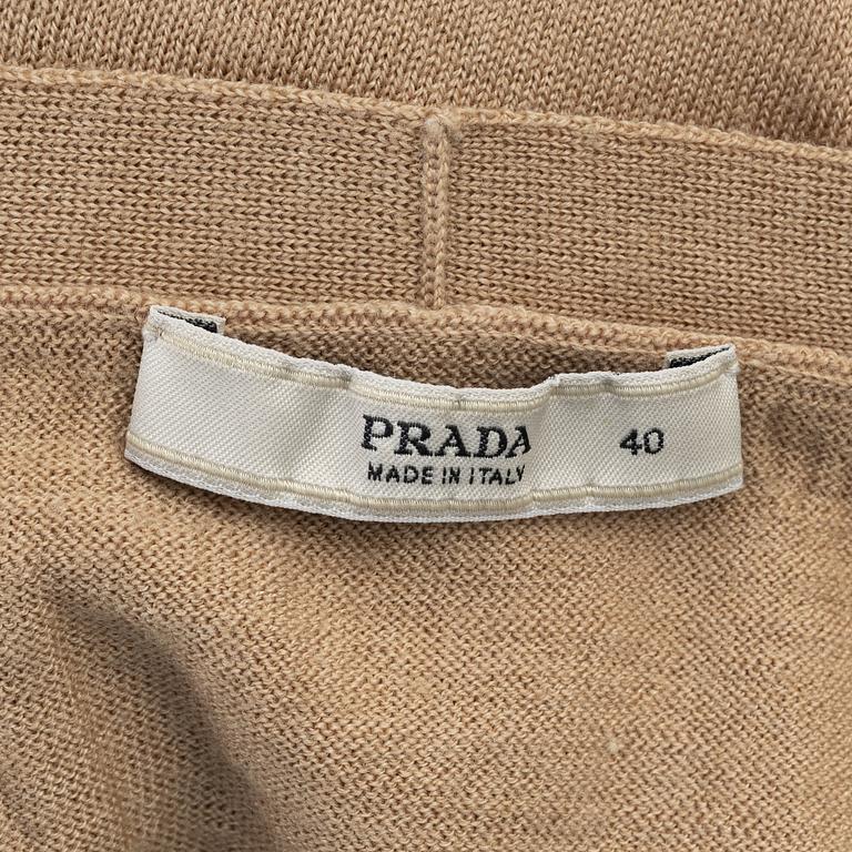 Prada, a wool and silk cardigan, size 40.