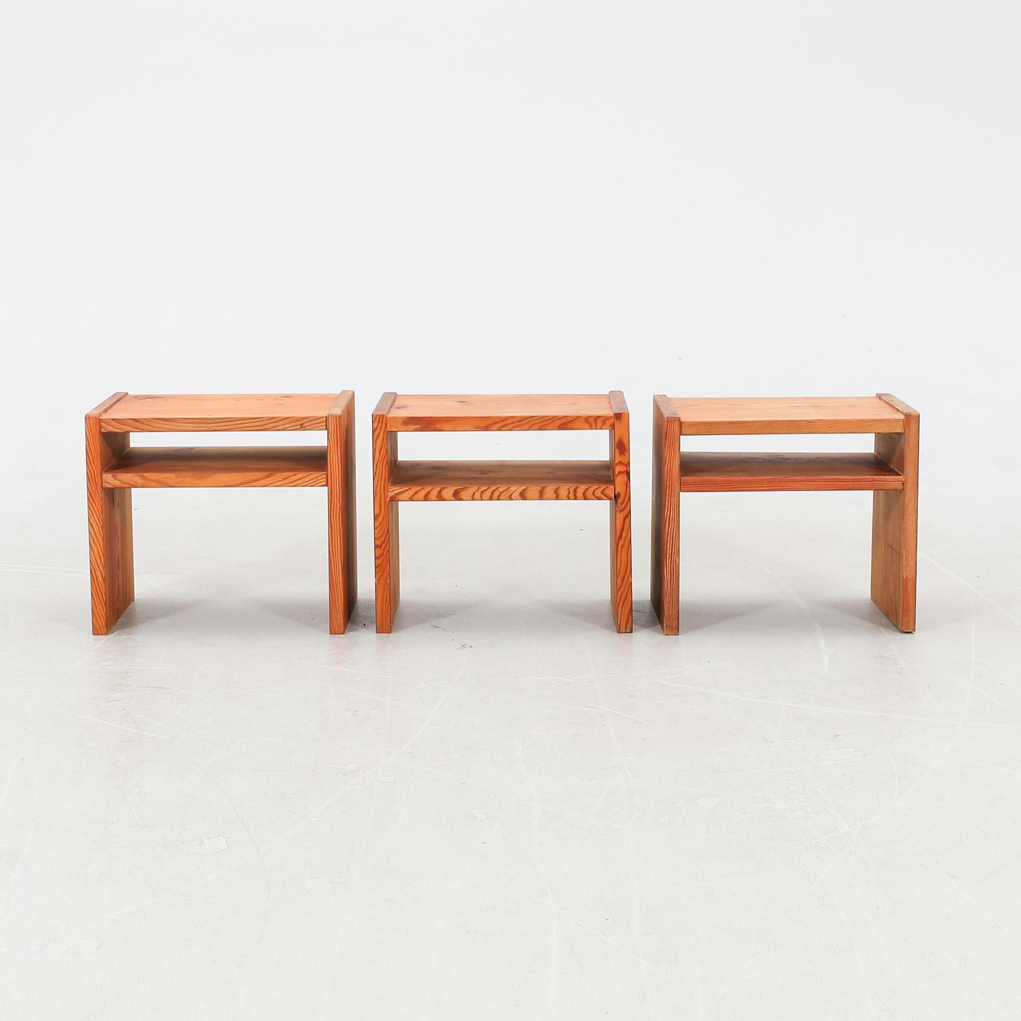 Sängbord/sidobord 3 st 1970-tal.