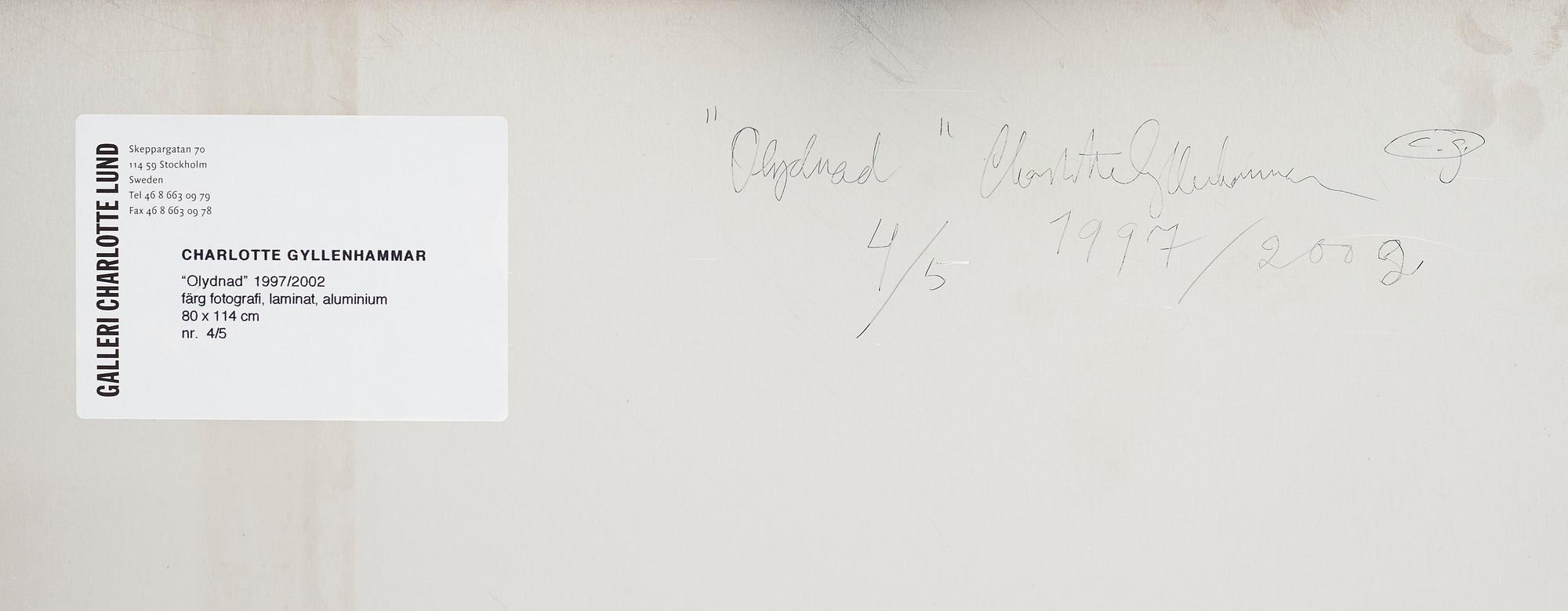 Charlotte Gyllenhammar, "Olydnad", 1997.