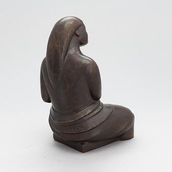 Carl Wilhelms, skulptur, brons, signerad och daterad 1945.