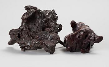 ROTSKULPTUR, trä, Kina 1900-tal.
