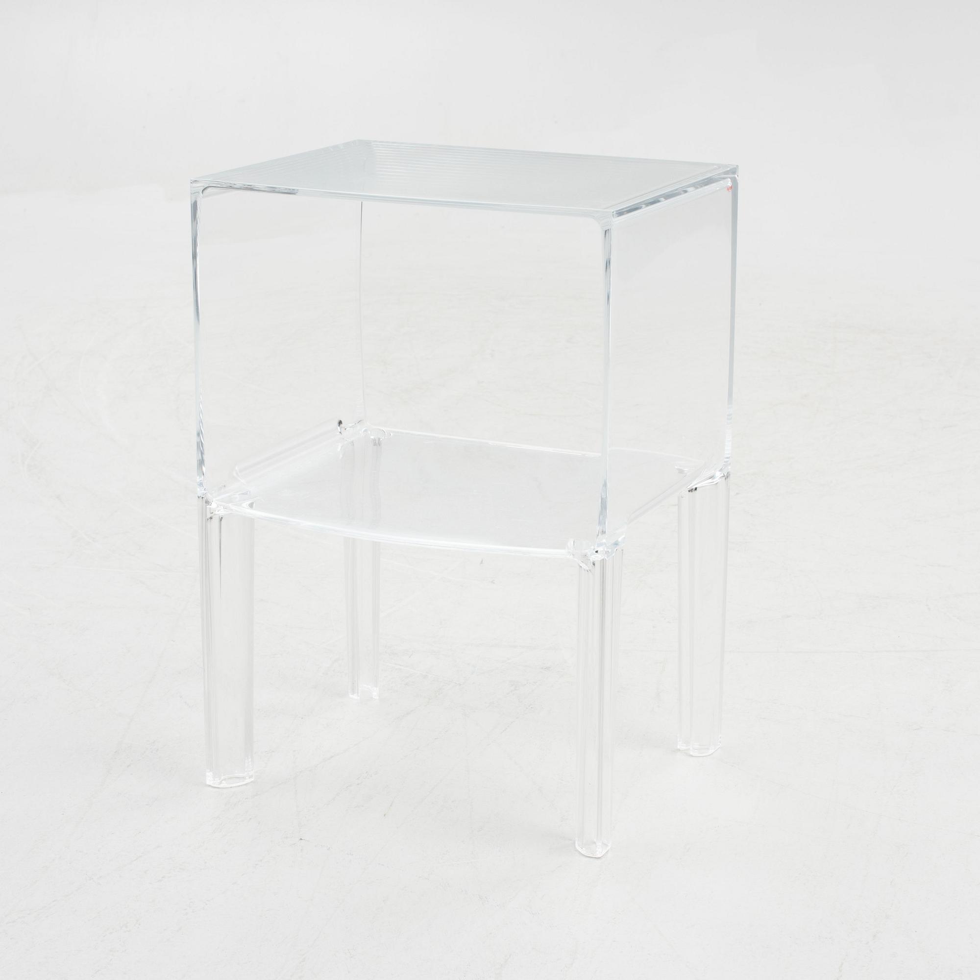 Philippe Starck, side table / bedside table, Ghost Buster Small, Kartell, contemporary.