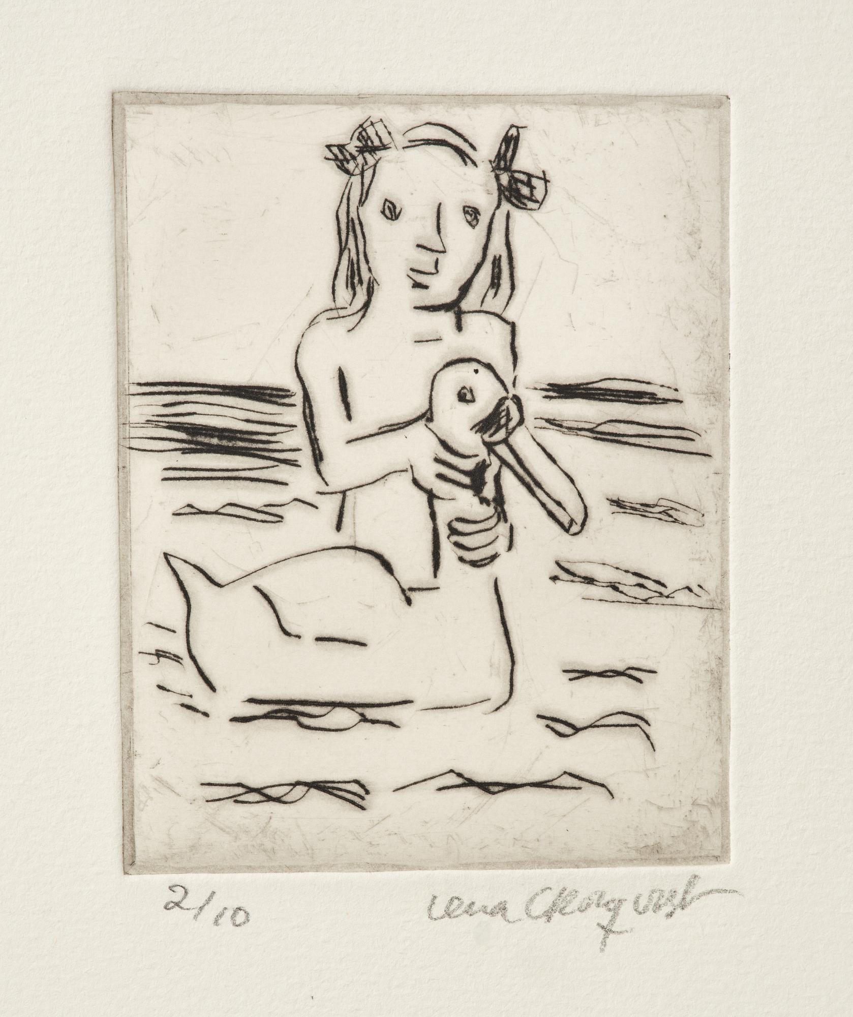 Lena Cronqvist, “Flicka och svan IIl (2016)".