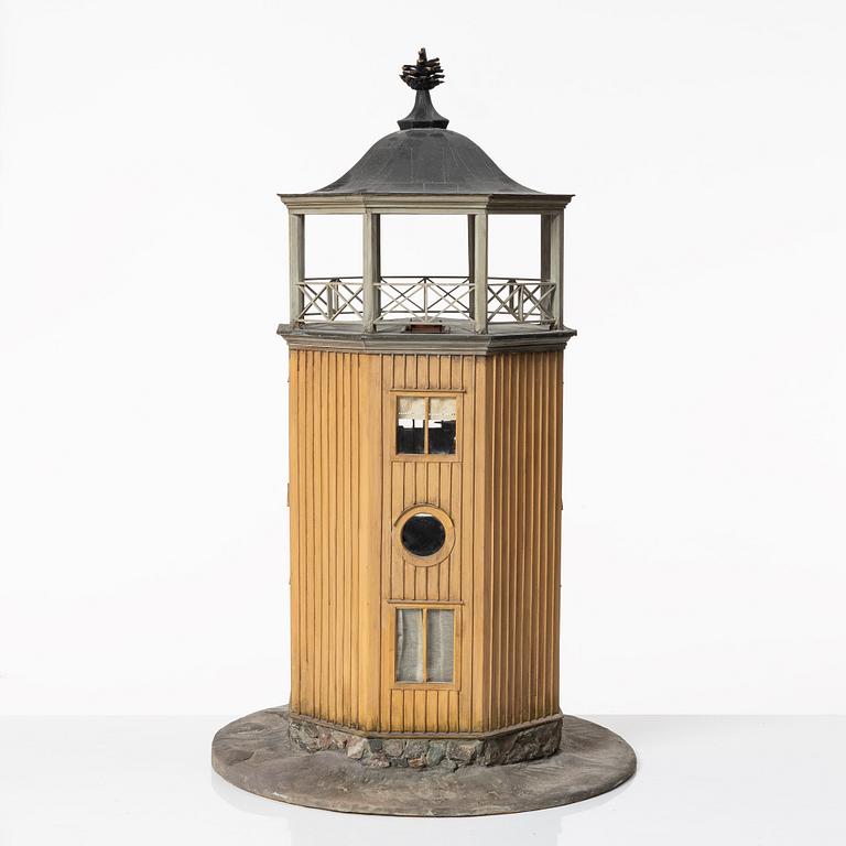 Göran Josephzohn, house model, depicting Wittrock's tower, Djurgården, Stockholm.