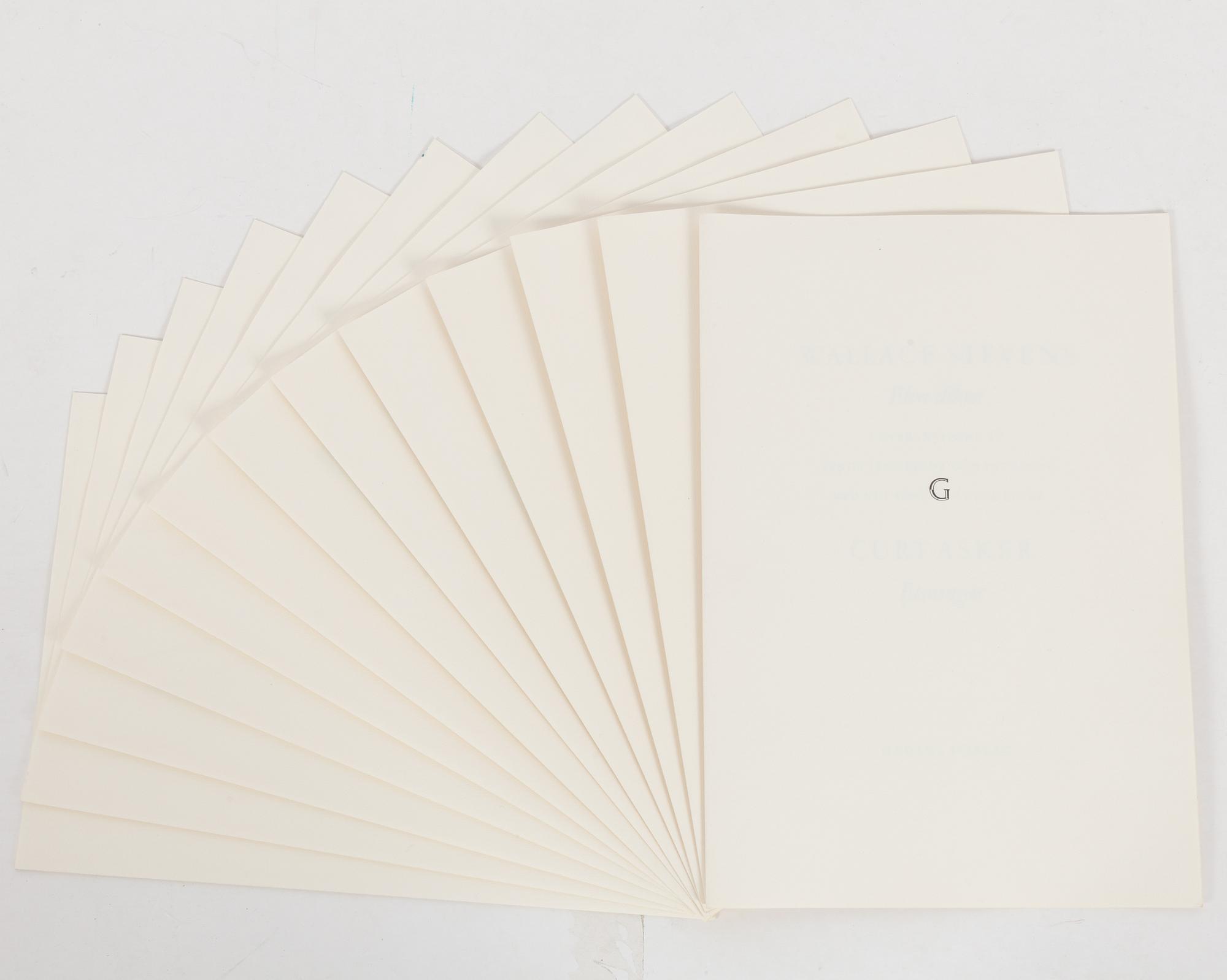 Curt Asker/Wallace Stevens "Elva dikter".