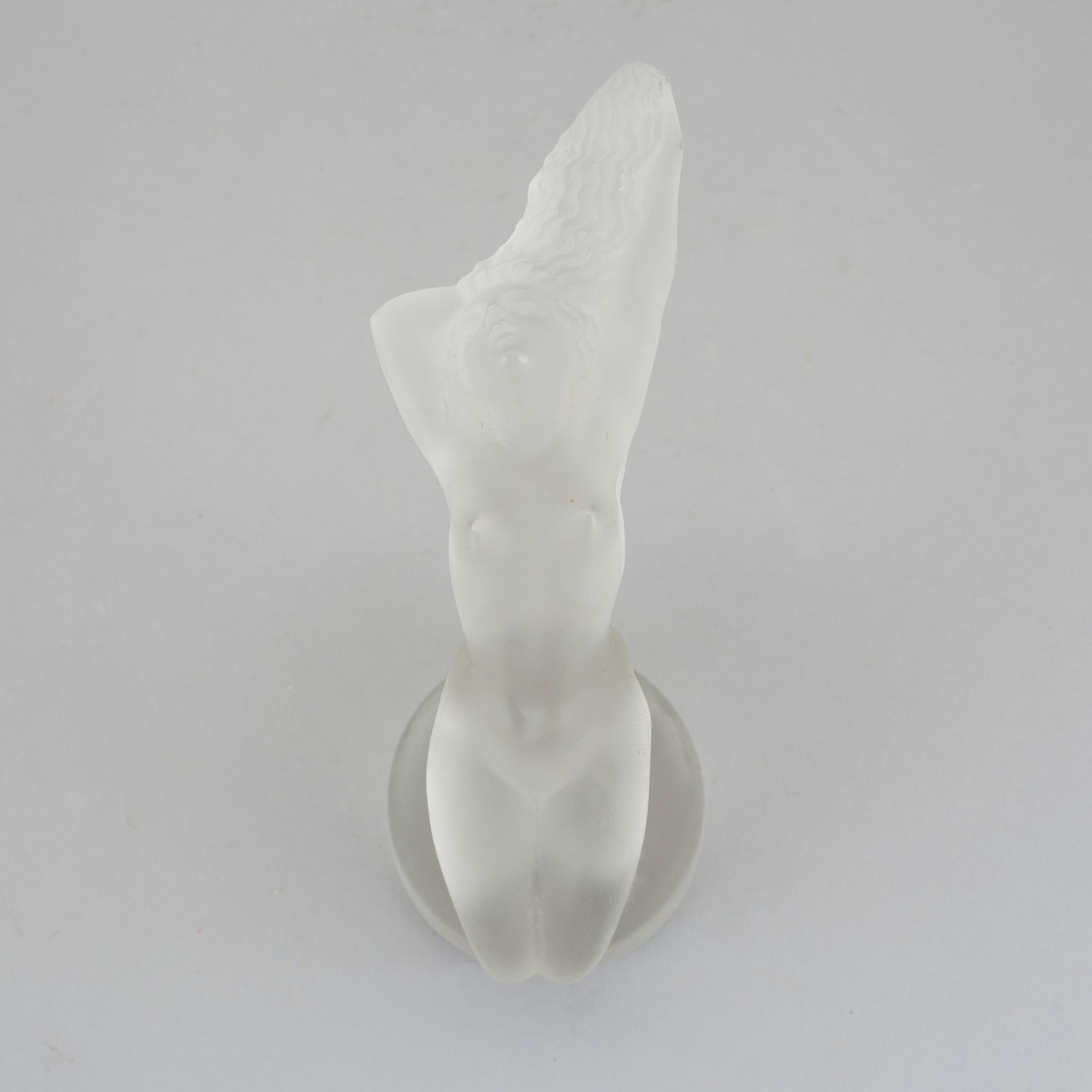FIGURIN, glas, Lalique, Frankrike, 1900-talets andra hälft.