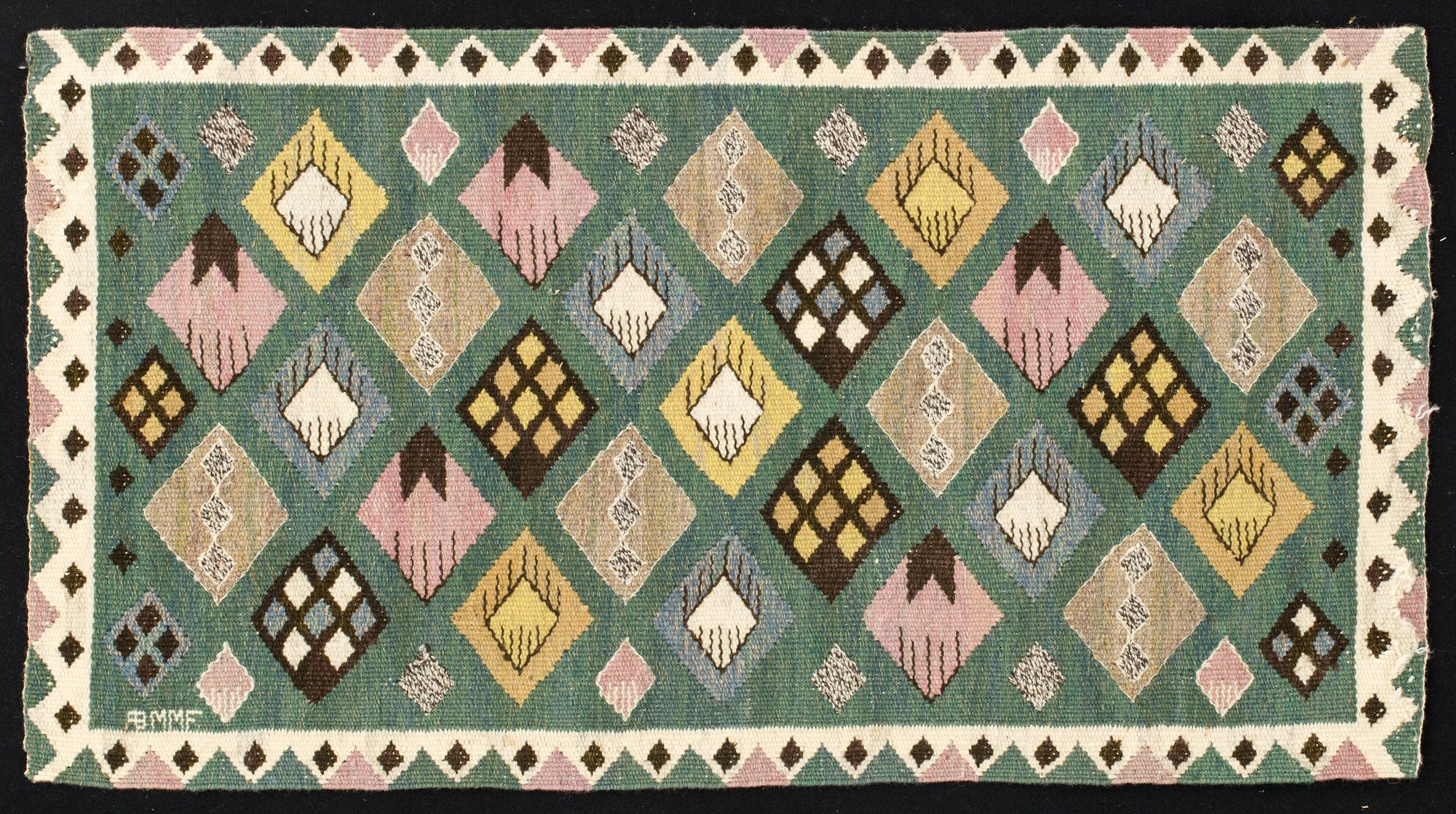 VÄVNAD, "Knoppen", gobelängteknik, Signerad AB MMF ca 91 x 49 cm.
