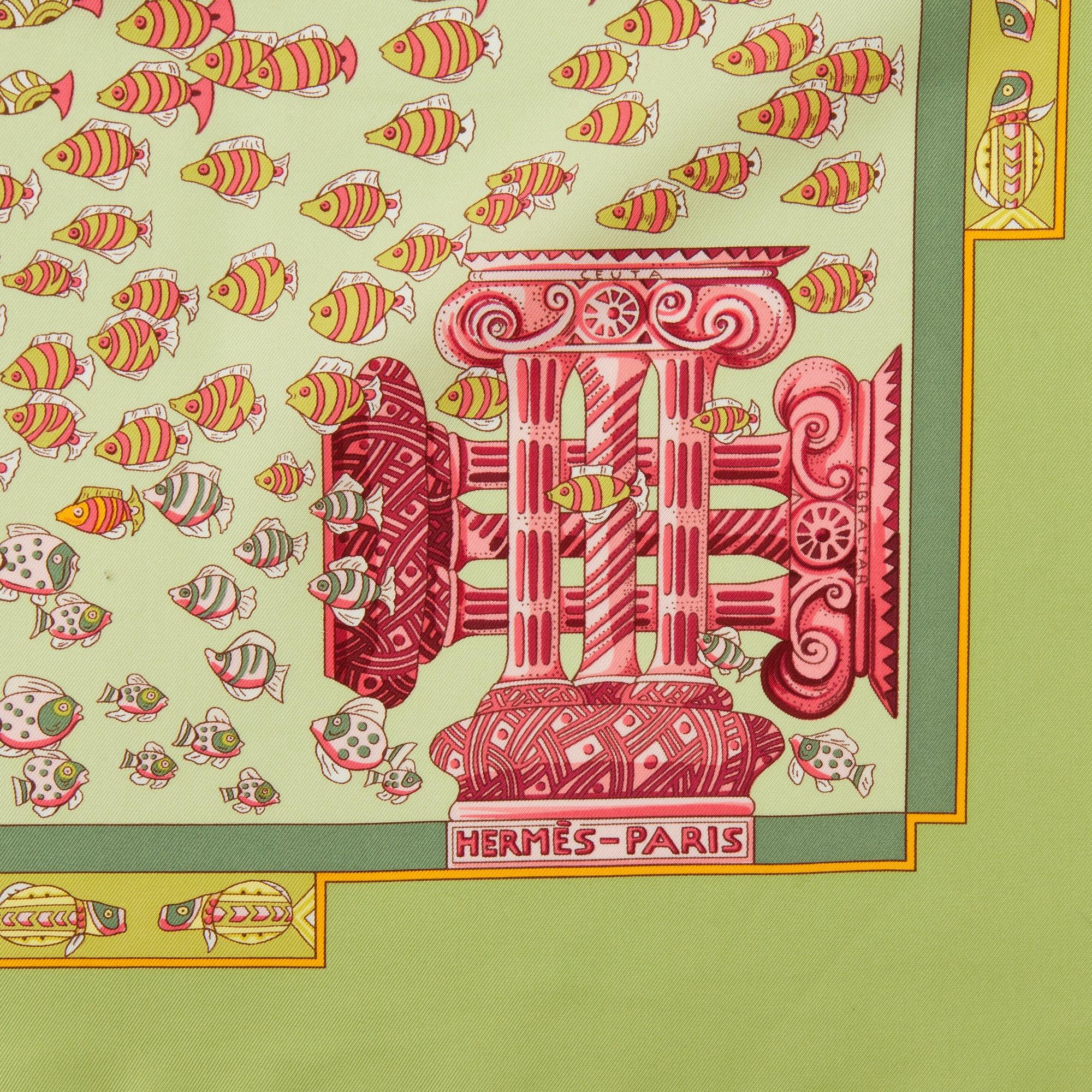 HERMÈS, scarf, "Rencontre Oceane".