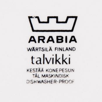 RICHARD LINDH, A 42-pcs set of Arabia dinnerware with 'Talvikki' decoration by Raija Uosikkinen, Finland 1964-1975.