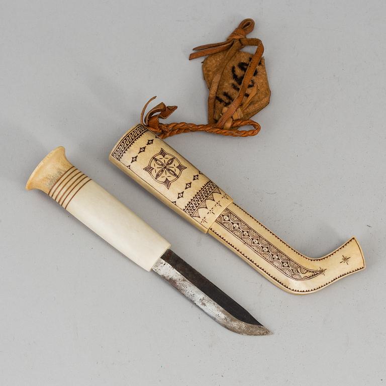 A Sami knife by Ingvar Svonni.