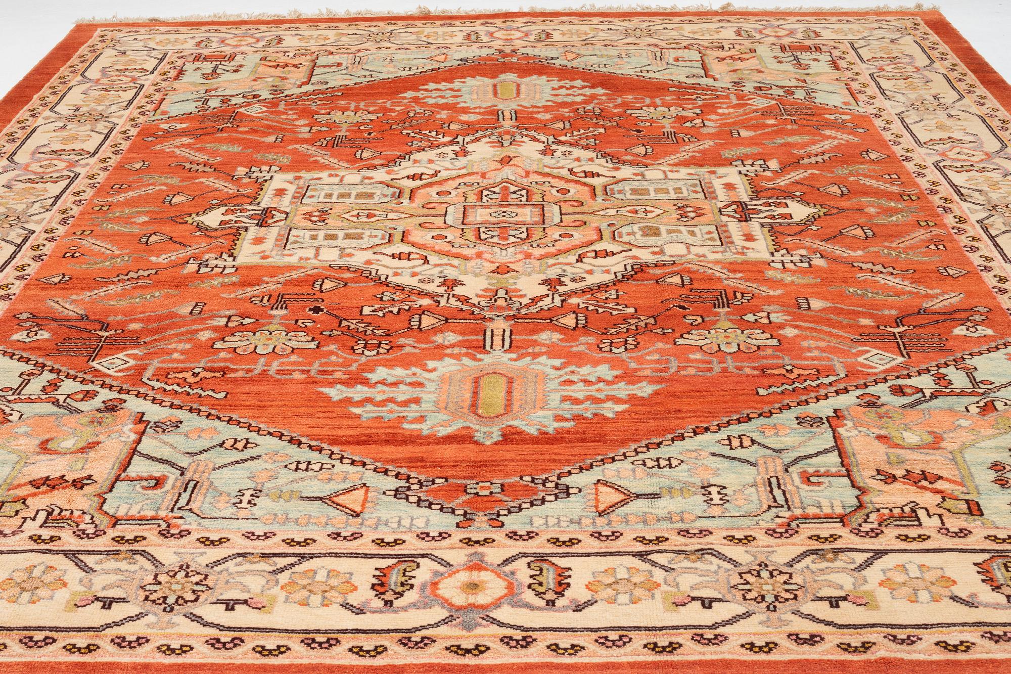 Matta, Västpersisk, Heriz-mönster, ca 437 x 338 cm.