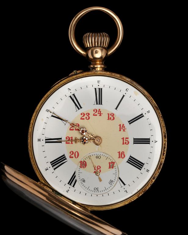 FICKUR, 18K. Pehr Aug. Dahl. 1800-tal.