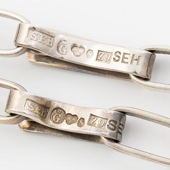 Sven-Erik Högberg, collier / collier och armband, silver, Göteborg, 1974.